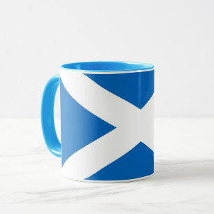 Mug noir Combo avec drapeau d'Ecosse, Royaume-Uni