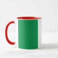 Mug noir Combo avec drapeau d'Italie