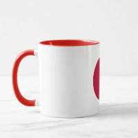Mug noir Combo avec drapeau du Japon