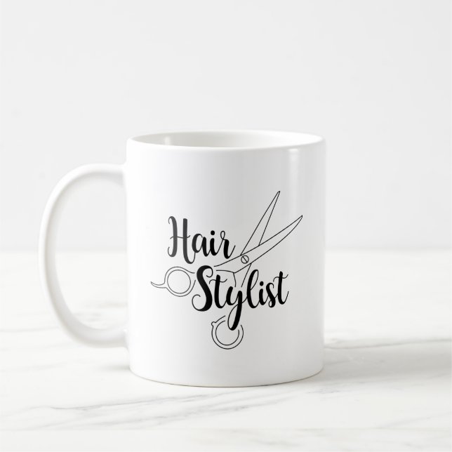 Mug Noir de coiffeur (Gauche)