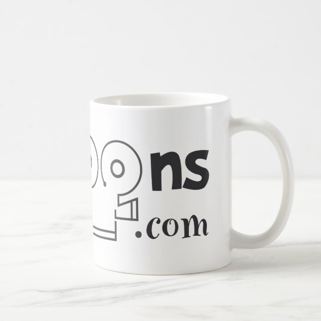 Mug noir de logo (Droite)