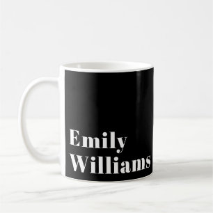 Mug Noir et blanc moderne de marque commerciale