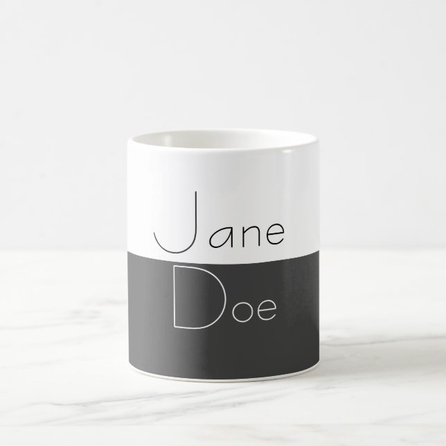 MUG NOIR ET BLANC PERSONNALISÉ (Centre)