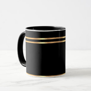 Mug noir et or
