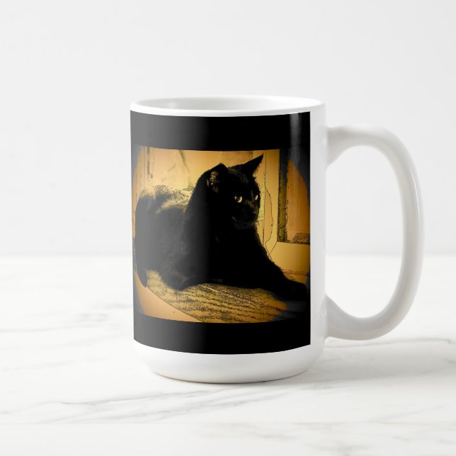 Mug Noir et orange (Droite)