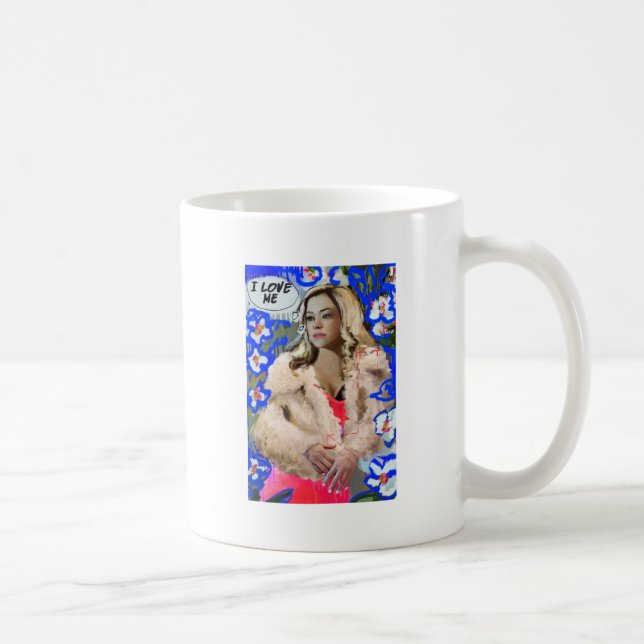 Mug Noir orphelin | Krystal Goderitch - croquis floral (Droite)