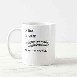 Mug Noir Pour Qui Dire John Mulaney (Logo Noir) H
