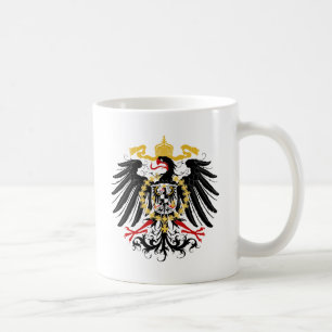 Mug Noir rouge prussien et or d'Eagle