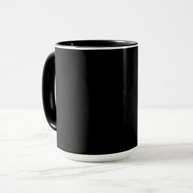 Mug Noir, tout simplement élégant (Devant gauche)