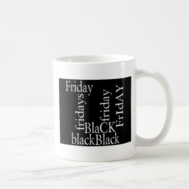 Mug Noir Vendredi (Droite)