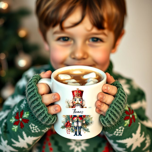 Mug Noisette de Noël personnalisée (Créateur téléchargé)