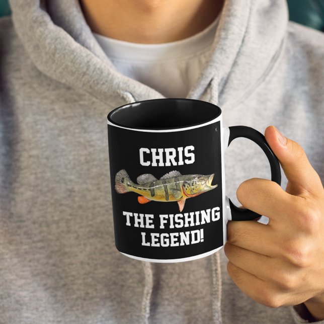 Mug Nom amusant Peacock Bass Legend Sports (Créateur téléchargé)