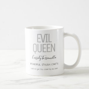 Mug Nom Black Grey Evil Queen