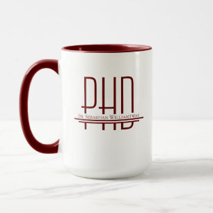 Mug Nom Burgundy PhD