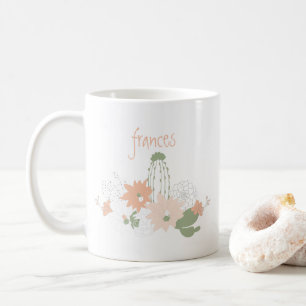 Mug Nom de cactus ludiques Motif des succulents florau