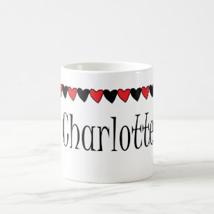 Mug Nom de coeurs de Charlotte