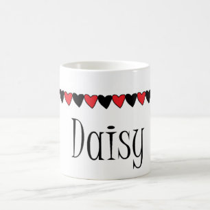 Mug Nom de coeurs de marguerite