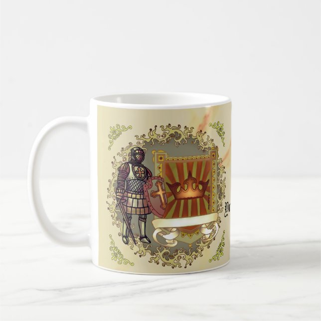 Mug Nom de famille du bouclier de crête (Gauche)