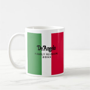 Mug Nom de famille italien personnalisé Réunion