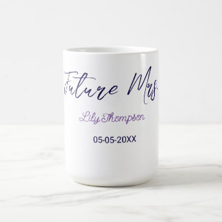 Mug nom de future Mme mariée fête de mariage violet da