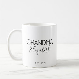Mug Nom de grand-mère Grossesse Faire-part cadeau