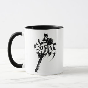 Mug Nom de la brosse à encre Batgirl