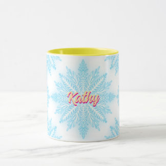 Mug Nom de la faille de neige Customisé