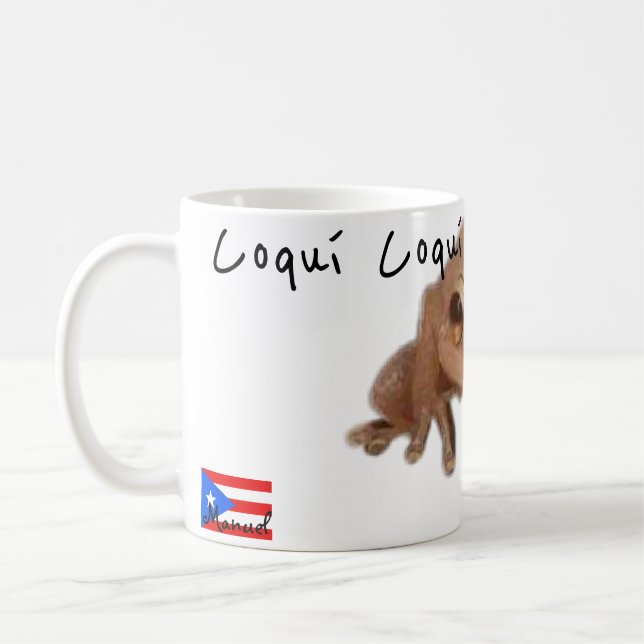Mug Nom de la Personnaliser Indicateur Coqui Porto Ric (Gauche)