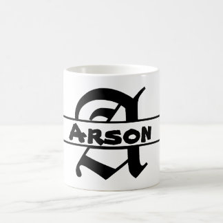 Mug Nom de la Personnaliser Lettre ornement