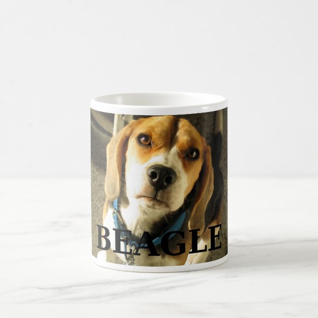 Mug Nom de la photo beagle (Centre)