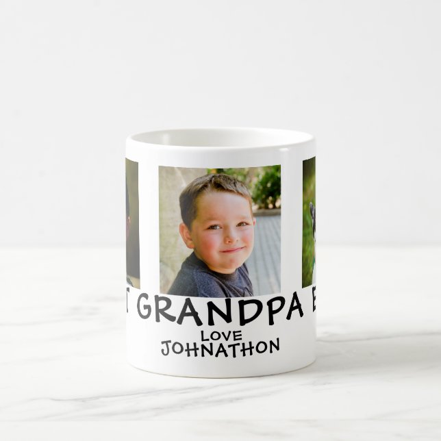 Mug Nom de la photo Best Grandpa 3 (Centre)