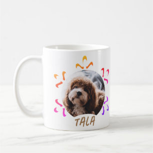 Mug Nom de l'animal de compagnie Photo Flocon de neige