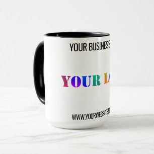 Mug Nom de logo personnalisé Site Web Promotionnel Pe