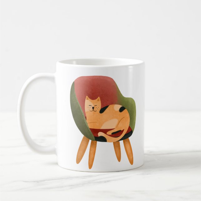 Mug Nom de maman de chat mignet (Gauche)