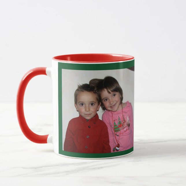 Mug NOM DE Noël & Cadeau Modèle photo (Gauche)