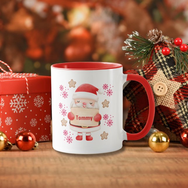 Mug Nom de Père Noël rouge mignon (Créateur téléchargé)
