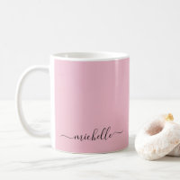 Nom de texte de script personnalisé couleur rose b