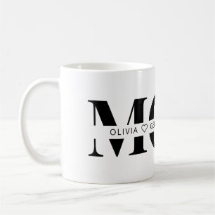 Mug Nom d'enfant personnalisé mignon Maman