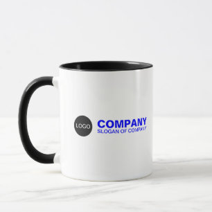 Mug Nom d'entreprise personnalisé & Slogan & Logo Marq