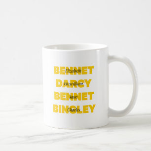 Mug Nom des caractères principaux de la fierté et du p