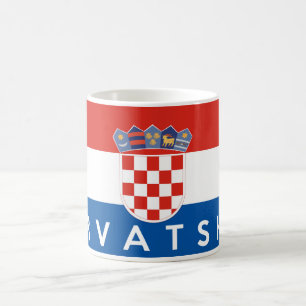 Mug nom des textes de hrvatska de pays de drapeau de