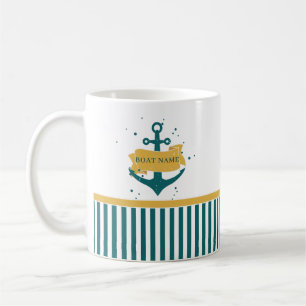 Mug Nom du bateau nautique Personnalisé