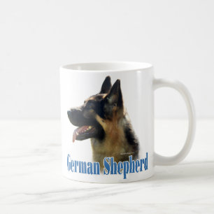 Mug Nom du berger allemand (noir/tan)