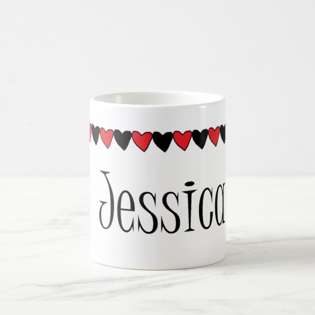 Mug Nom du coeur de Jessica (Centre)