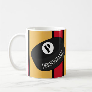 Mug Nom du hockey sur glace sur mesure Monogramme Cana