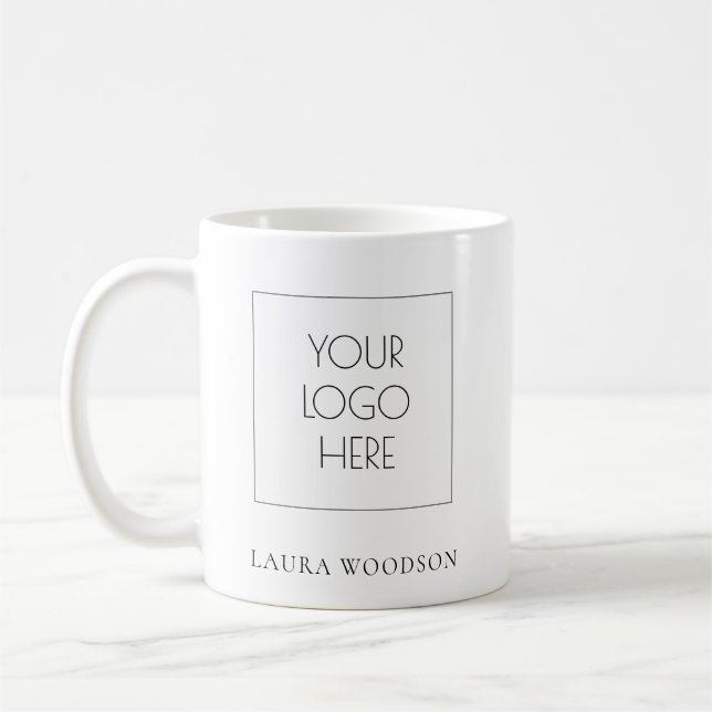 Mug Nom du logo minimaliste simple (Gauche)