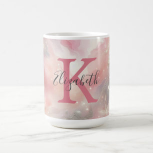 Mug Nom du monogramme Premier Pastel Aquarelle Laver C