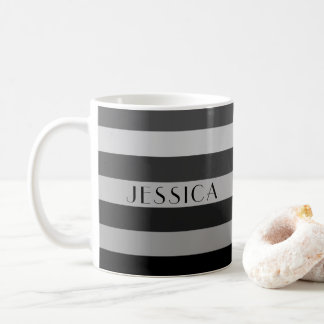Mug Nom du Motif Gris moderne