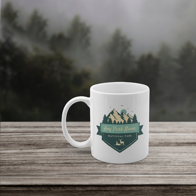 Mug Nom du parc national ou national personnalisé (Créateur téléchargé)