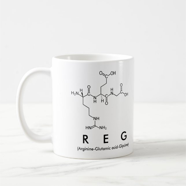 Mug nom du peptide Reg (Gauche)